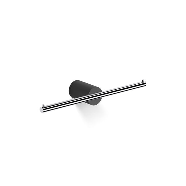 Decor Walther Stone Tuvalet Kağıtlık, İkili, Açık - Mat Siyah/Krom