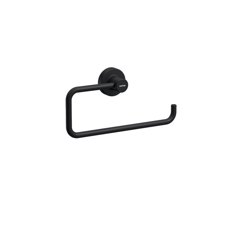 Sonia Tecno Black Havluluk, Yarı Açık, 22.8cm - Mat Siyah